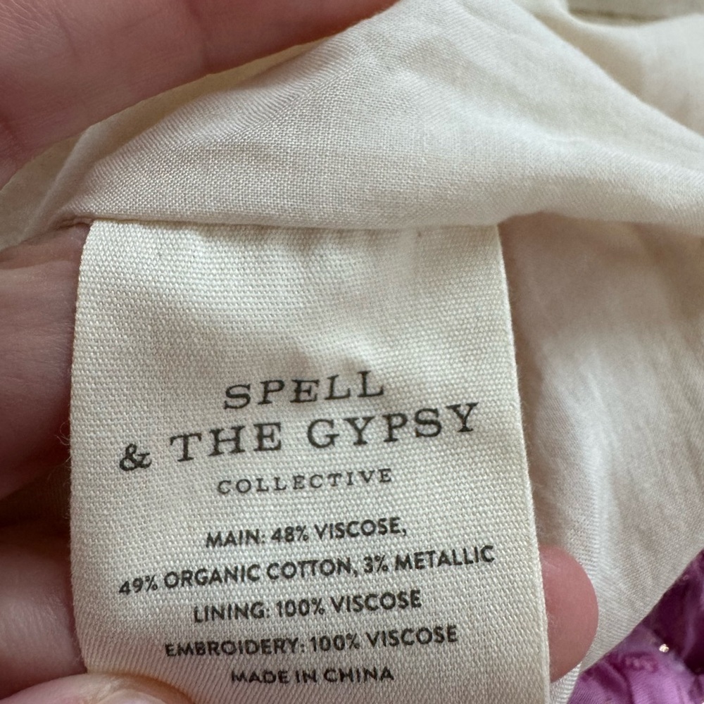 FREE PEOPLE SPELL & THE GYPSY COLLECTIVE Coco Lei Embroidered Dress Size XS VGUC - Picture 7 of 8